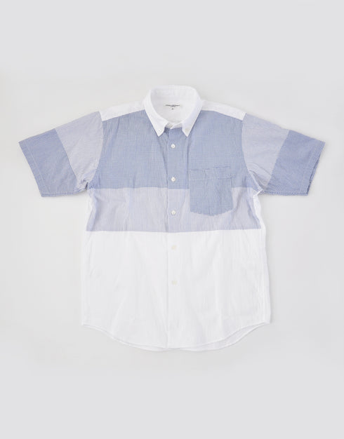 シボライトオックスのパッチワークシャツ